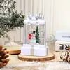 Novo Pacote de Presente de Natal Cheio de Água com Neve Brilhante, Pequeno Lanterna de Vento, Lâmpada de Vela, Enfeites, Presentes para Crianças, Decorações de Natal