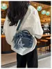 Bolso de Hombro Grande de Moda Estilo Bosque Chic para Mujer 2026 Nuevo Bolso Versátil Simple de Tela de Nylon Bolso Cruzado Casual