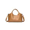 Bolsa de Mão Transfronteiriça para Comércio Exterior 2025 Nova Moda Feminina Bolsa de Ombro Transversal Grande Capacidade para o Dia a Dia Cesta de Legumes Bolsa Macia