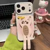 Adecuado para Apple para Transformar Instantáneamente en Soporte de Gato y Perro 18Promax, Funda para Teléfono iPhone Xiaomi Electrochapada, Personalización de Carcasa Corning Suave y Dura