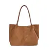 Bolso Tote de Gamuza de Gran Capacidad para Viajes Diarios Nuevo Otoño/Invierno 2026 Bolso de Hombro Casual Bolso de Hombro Diario para Mujeres