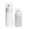 Botella de Loción en Spray de Forma Plana 50g 80g PET Blanco Impreso Fabricante de Empaques Cosméticos Botella Dispensadora al por Mayor
