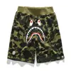 Transfronterizos Nuevos de Moda Japonesa Cabeza de Tiburón BAPE Impresión Digital 3D Casual Cortos de Moda Pantalones Casuales de Playa
