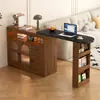 Isla de Mesa de Barra Retráctil Mostrador Lateral Aparador Integrado para Sala de Estar de Casa Divisor de Apartamento Pequeño Balcón Gabinete Lateral de Sofá Montado en Pared