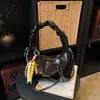 Bolsa de Mão Popular para Comércio Exterior com Design de Bolinho Plissado, Nova Bolsa de Ombro Tendência de Nicho 2026, Bolsa Transversal Versátil com Corrente para Mulheres