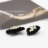 Botón de rombo metálico flocado al por mayor para abrigo de tweed de mujer, botón cuadrado de camelia, botón de lazo en forma de corazón