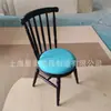 Silla de Comedor de Madera Maciza de Segunda Mano, Simple y Lujosa, Silla Windsor de Ocio para Restaurante Comercial, Silla Retro para Cafetería con Respaldo