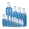 Botella de Spray de Plástico Transparente para Mascotas 30ml 50ml 100ml Botella Pequeña con Spray de Alcohol Botella de Relleno para Líquido Desinfectante Perfume