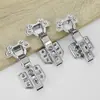 Dobradiça Cabeça de Touro 3,0mm Aço Inoxidável 304 Cabeça Flor de Ameixa Dobradiça de Borracha com Amortecimento e Amortecimento para Portas de Armário Dobráveis