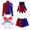 Esquadrão Suicida Fantasia da Arlequina Menina Palhaça Roupas Cosplay Traje Cosplay