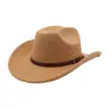 Aliexpress Amazon Wish Chapéu de Coco Unissex Chapéu de Cowboy Chapéu de Jazz de Lã Chapéu de Coco de Aba Larga Yzd113