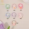 Accesorios para el cabello transfronterizos europeos y americanos para niños, ligas para el cabello de flor de acrílico frescas y simples, accesorios para el cabello para niñas y niñas pequeñas