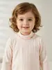 Camiseta interior de cuello semialto con volantes para niñas, estilo coreano, para primavera y otoño, color liso versátil, base