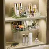 Armario Espejo Caja de Almacenamiento Montada en Pared para Baño del Hogar Almacenamiento de Cosméticos, Productos para el Cuidado de la Piel, Lápiz Labial y Artículos Pequeños E18