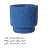 Vaso de flor de cimento estilo nórdico cerâmica fosca moda simples personalidade artística interior rabanete verde bonsai suculenta com furos