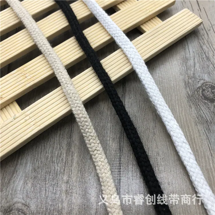 6MM双层空心棉绳