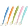 Cuchara de Silicona para Bebé Boyi, Cuchara de Entrenamiento, Cuchara con Cabeza Suave para Alimentación de Bebés, Vajilla de Silicona, Artículos para Madres y Bebés