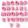 Acrílico A-Z Letra Única Cor Sólida Pintada Letra com Furo Grande Contas de Letra DIY Joias Chaveiro Corrente de Celular Acessórios para Fazer