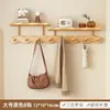Perchero de pared para entrada, organizador de llaves y bolsas para la puerta principal, ganchos para colgar, perchero y sombrero con forma de ola para la puerta del dormitorio