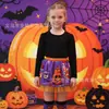 Falda Tutú de Malla Estampada Creativa para Halloween Europea y Americana para Niñas Jóvenes y Mayores, Vestido Infantil 22