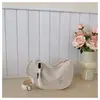2026 Nova Moda Tendência Estilosa Design de Nicho Bolsa de Ombro Cruzada Única Feminina Casual Nylon Bolsa de Bolinho