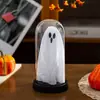 Luz de Fantasma Popular Transfronteriza para Halloween con Cubierta de Vidrio, Adorno Decorativo Creativo, Luz Ambiental, Luz de Noche Espeluznante