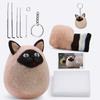 Fieltro de lana pincha transfronterizo nuevo paquete de material diy muñeca creativa hecha a mano animal pequeño Manual en inglés