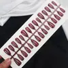 Amazon Mais Vendidos Unhas Vestíveis Manicure Francesa Simples Olho de Gato Cor Sólida Pontas de Unha Sensação de Alto Padrão Unhas Desejo Puro Unhas Postiças