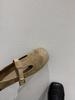 Sapatilhas Quadradas Esculpidas Estilo Retrô, Boca Rasa, Sapatos Pequenos de Couro Femininos, Design de Nicho, Sapatos Mary Jane Franceses, Outono Feminino