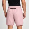 Shorts Masculino Transfronteiriço Tecido Secagem Rápida Cor Sólida Corrida Fitness Esportes Casual Estilo Americano Calça de Cinco Pontos Comércio Exterior Europeu e Americano