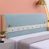 Funda de Cabecero de Tela de Cobertura Total Estilo Nórdico Protector de Cabecero Funda de Cabecero de Madera Funda de Cabecero Acolchada Elástica Suave
