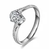 Anillo de Plata con Zirconia Yihua Beso de Ángel Estilo Coreano para Mujer Anillo de Diamante Moda Anillo para el Dedo del Pie Dropshipping