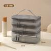 Bolsa de Cosméticos de Nuevo Estilo Multifuncional para Viaje Escritura Portátil Bolsa de Almacenamiento de Cosméticos Gran Capacidad Gasa Visual Bolsa de Aseo