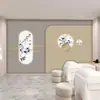 Mural de tienda de ropa de boda de moda de lujo ligero papel tapiz de tienda de cosméticos tela de pared de fondo de salón de belleza de celebridad de Internet 3D