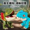Set de juguete de dinosaurio mordedor de dedos transfronterizo pterosaurio tiembla con el mismo dragón del sur Tyrannosaurus rex al por mayor versión Q cognición de dinosaurio