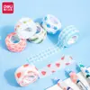 Deli 30600 fita autoadesiva para proteção dos dedos 25mm * 4m (misto)(1 rolo/saco) bandagem de proteção para os dedos de escrita crua anti-desgaste e anti-desgaste