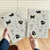 Diseño de gatito negro con lazo, apto para Apple iPad de 10ª generación, estilo libro, a prueba de caídas, nueva funda para tablet