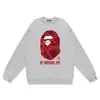 Marca de moda transfronteriza de comercio exterior BAPE sudadera con capucha de punto para hombre, otoño e invierno, manga larga, estampado de letras, holgada, cuello redondo