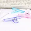Clip transparente de acrílico con cola larga papelería para estudiantes almacenamiento clip para papel clip para diario clip para archivos clip de encuadernación