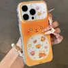 Capa de Celular Torrada para Apple 17promax iPhone 16 Huawei Janela Coração Capa Macia