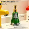 Dispensador de jabón de manos con forma de Moai peculiar para tocador de baño en casa, Botella dispensadora de gel de ducha tipo prensa