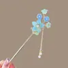 Horquilla de Flor de Durazno, Accesorios para el Cabello de Mujer, Horquilla, Accesorios de Estilo Antiguo, Tocado, Borla, Horquilla de Perla, Horquilla de Alto Nivel de Nuevo Estilo Chino