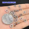 Prata Esterlina S925 Padrão Espiral Furo Grande Espaçador Laço Fechado Pulseira Trançada Colar Acessórios Artesanais DIY