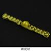Botones de Disco Estilo Chino Lámina Dorada Satinada Trenza de Cuentas de Jade Botones Tejidos a Mano Accesorio Decorativo Retro Hanfu Cheongsam