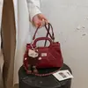 Bolsa quadrada pequena de mão com alça superior de corrente em losango de alta qualidade, fivela requintada, bolsa de mão/ombro único para o dia a dia, transversal para mulheres