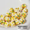 Colar Pulseira DIY Feito à Mão com Contas Amarelas Corrente para Celular Pingente Ins Coreano Japonês Acessório Versátil Coleção de Cores