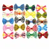 Pinza para el pelo de lazo a cuadros para mascotas para Teddy y Bichón, estilo banda elástica, accesorios para el pelo de gato, venta directa del fabricante, en stock al por mayor
