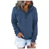 Moda Femenina Europea y Americana 2021 Estación Independiente de Amazon Sudadera Casual Holgada de Manga Larga con Capucha y Bolsillo con Cordón