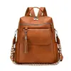 Bolso de hombro doble nuevo transfronterizo para mujer, gran capacidad, retro, de doble uso, bandolera, mochila casual para mujer, mochila para estudiante