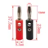 Terminal de alto-falante amplificador, plugue banana 4mm, conector de áudio, cabo de alto-falante, acessórios de terminal
